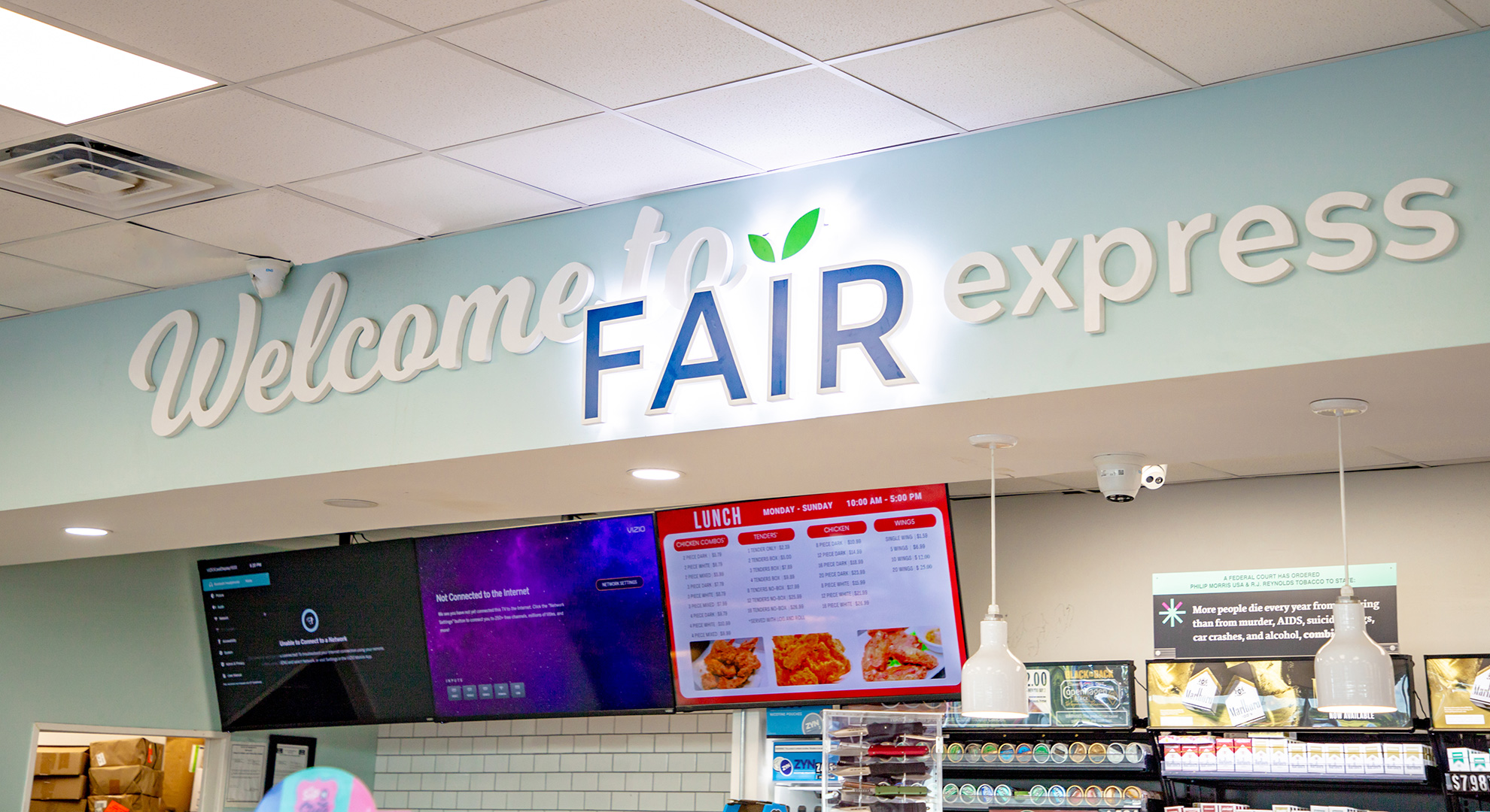 Fair Express sign